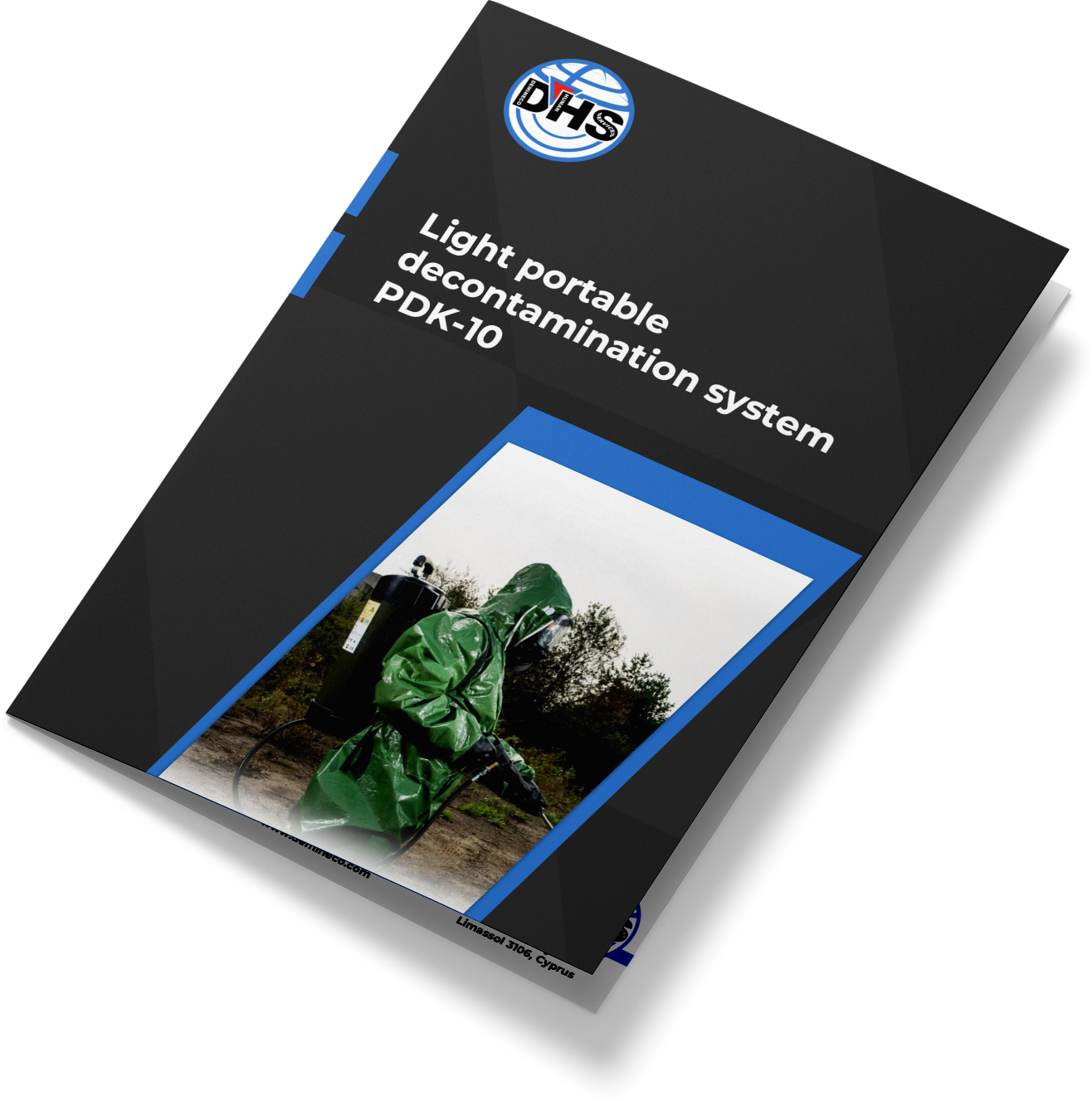 Portable decontamination system PDK10 with decontamination agents